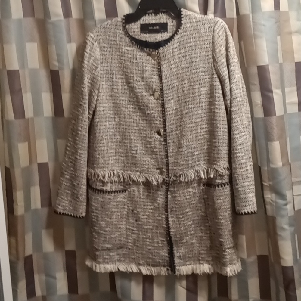 Final Price Zara Basic Multi-Colored Jacket W Gol… - image 4